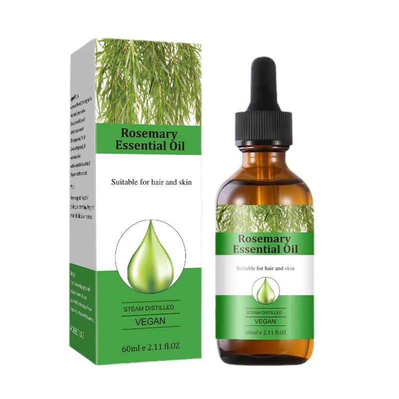 Rosemary Essential Oil Hair Growth Oils Pure Natural 60ML Hair Essential Oils For Nourish Shiny Hair Healthy Care