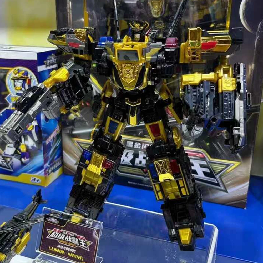 

New MiniForce Super Cops JUSTICE TITAN 5-Vehicle Combine Transformation Robot Model Mini Force Deformation Action Figure Toys