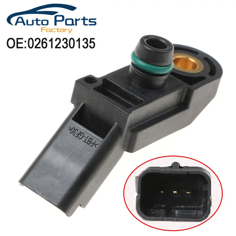 New Intake Air Manifold Absolute Boost Pressure MAP Sensor Sender For PEUGEOT 207 207CC 3008 308 CC 5008 508 RCZ 1.6  0261230135