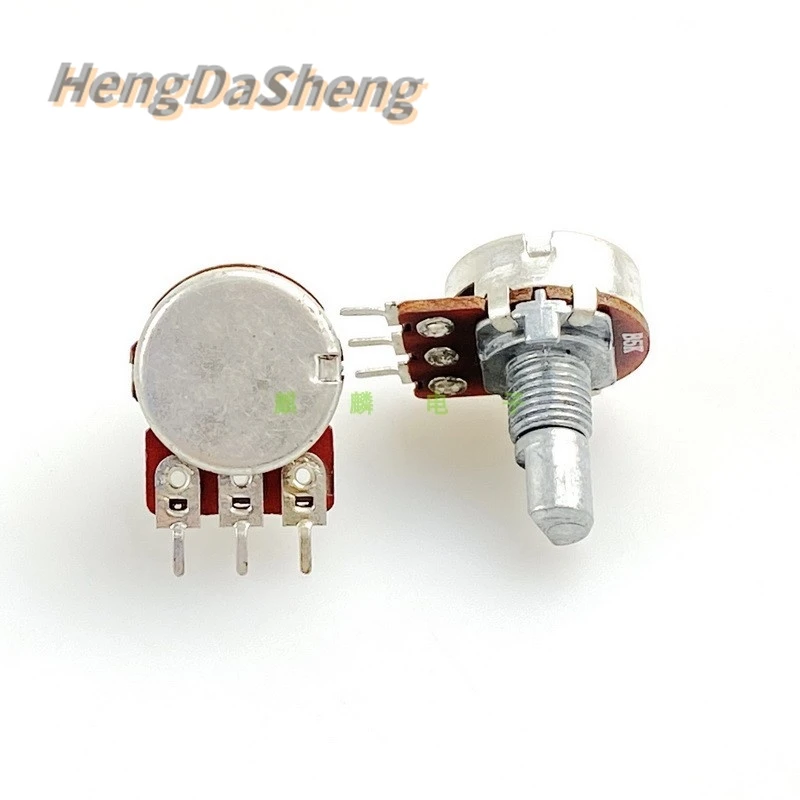 5Pcs/Lot Type 16 WTH148 B5KB10KB20K Single 3-pin D-axis semi-axis Power Amplifier Sound Box Volume Potentiometer