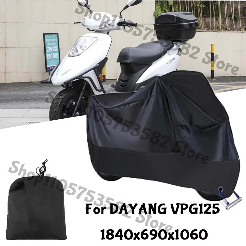 Motorcycle Full Covers For DAYANG VPG125 Car Outdoors Sun Protection Dust No Ear Thickened Oxford Clothcover Accessories
