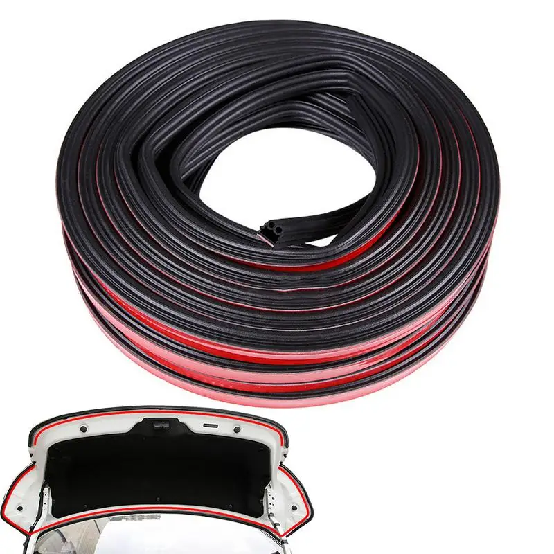 Car Door Rubber Seal Strip Windshield Rubber Seal 40 Feet Universal Self Adhesive Auto Rubber Weather Draft Seal Strip Edge