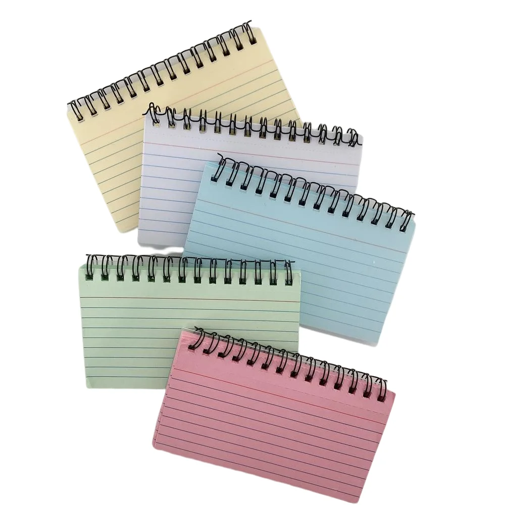 5 Colors Double Covers Index Card Ruled Record Revision Note Paper Memory Learning Taking To Do List For School Office Household