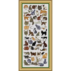 KTF019 Cross Stitch Kit Embroidery Art Homfun Maison Cross Stich Painting Joy Sunday Christmas Decorations For Home Homefun