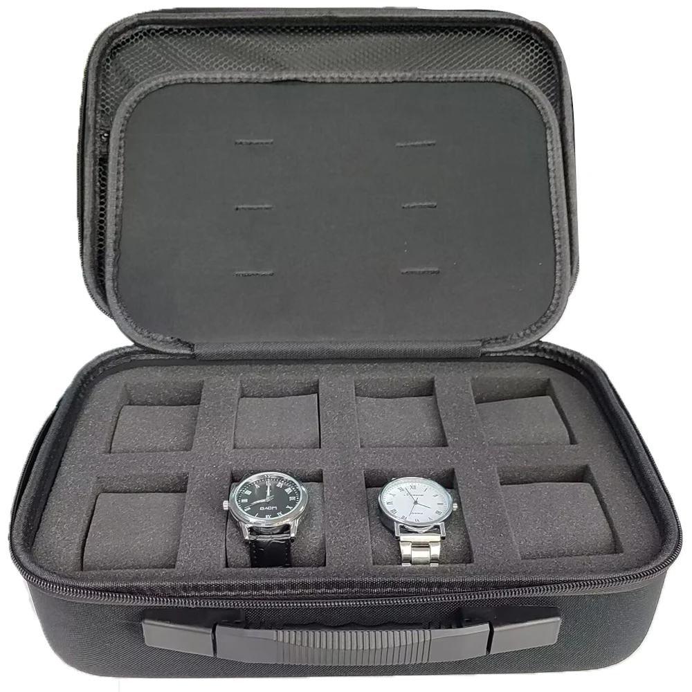 Portable EVA Watch Box Colorful Watch Storage Case Organizer Protective Safety Canvas Sponge Shockproof EVA Tool Storage Bag