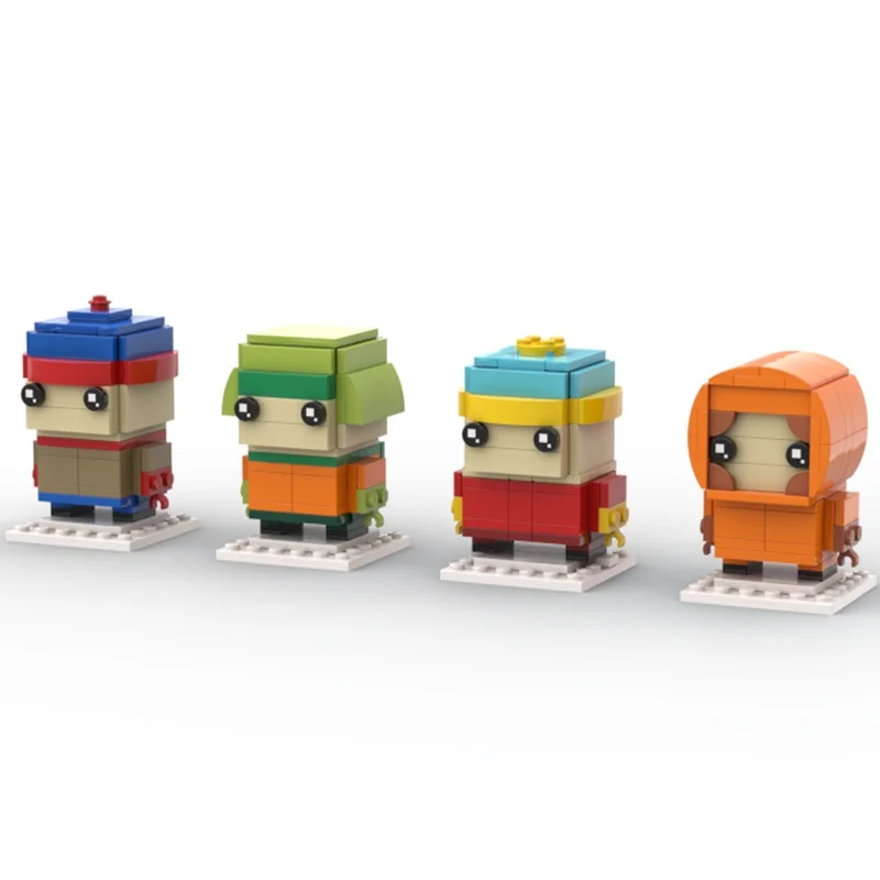 336 pièces MOC South Park Brickheadz Brickheadzed modèle blocs de Construction jouet Construction bricolage cadeau de noël créatif enfants anniversaire