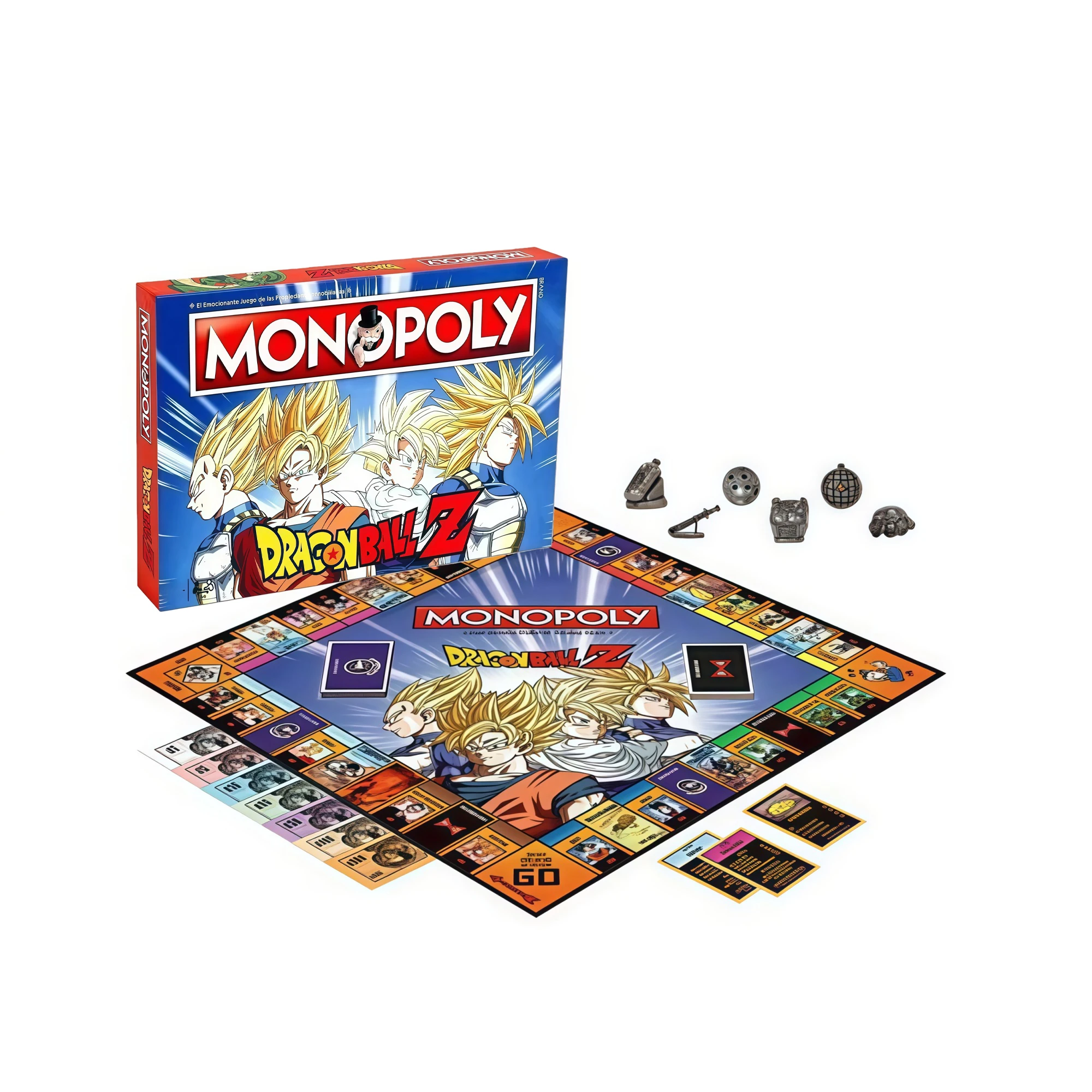 

Dragon Ball Z Monopoly Board Game Themed Monopoly for Family Gatherings And Holidays（French version））
