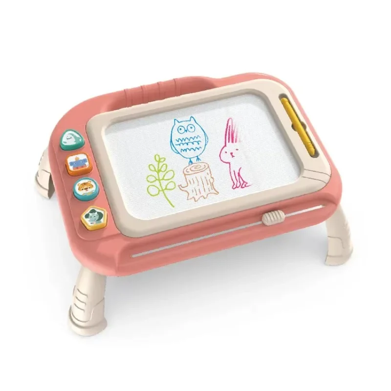 New design multifunctional magic erasable kids magnetic drawing board toys with leg