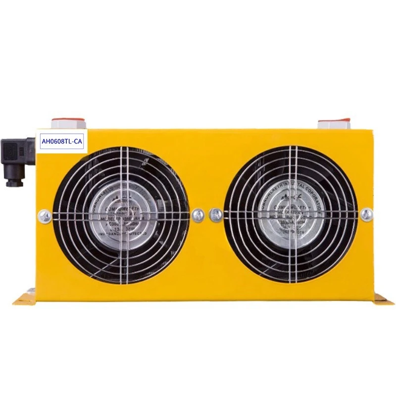 Hydraulic Air Cooler Air Cooled Oil Radiator Plate-Fin Hydraulic Aluminum Oil Coolers 24V/12V/220V/380V 60L/MIN