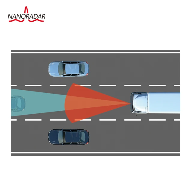 Sensor de radar pulsado de 77 GHz para advertencia de colisión frontal automotriz con función ADAS