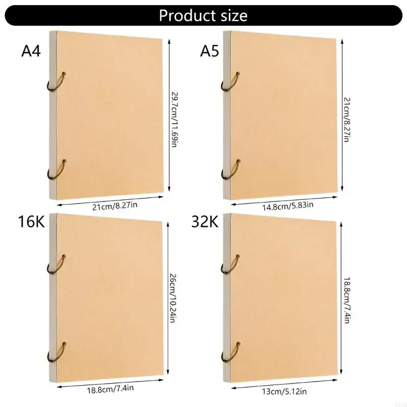 Y5JBアシッドフリースケッチブック32K 16K A 5 160GSM厚い紙取り外し可能なアーティストと学生のためのページ