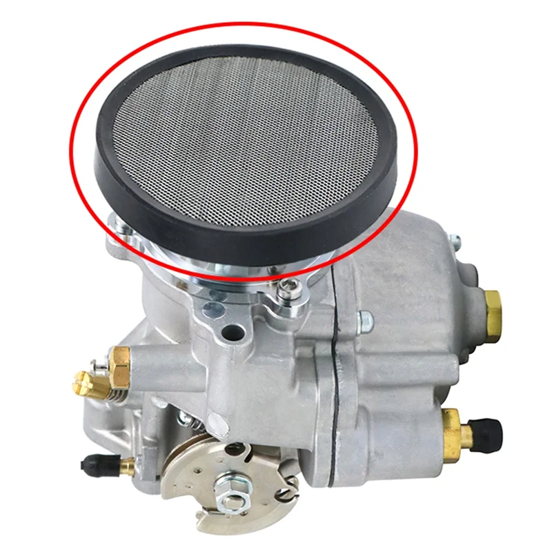 A03Z-Motorcycle Carburetor Air Filter Carburetor Air Filter Withnet Air Filter Velocity Stack Withnet Silver