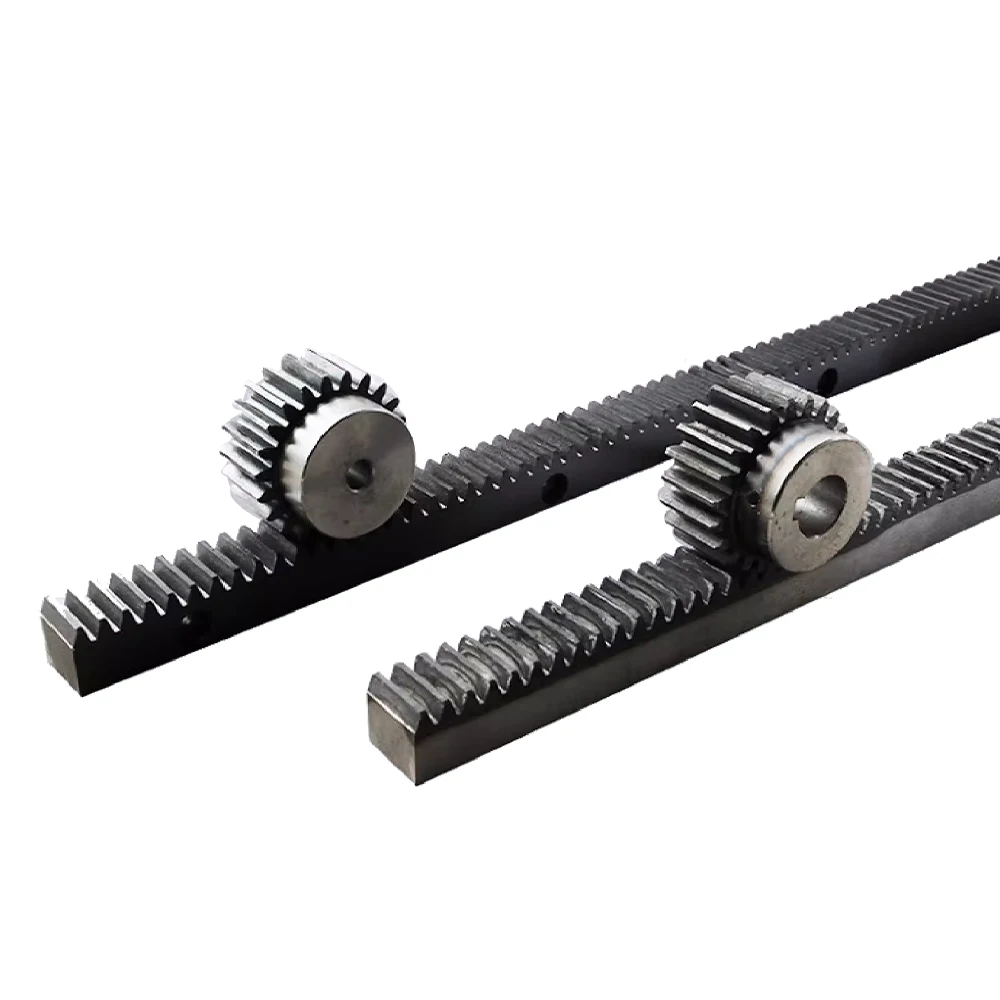 

HLTNC Straight / Helical Tooth Gear Rack With Mounting Holes 1M/1.25M/1.5M/2M/2.5M/3M /4M/5M/6M/8M Length Customization for Cnc
