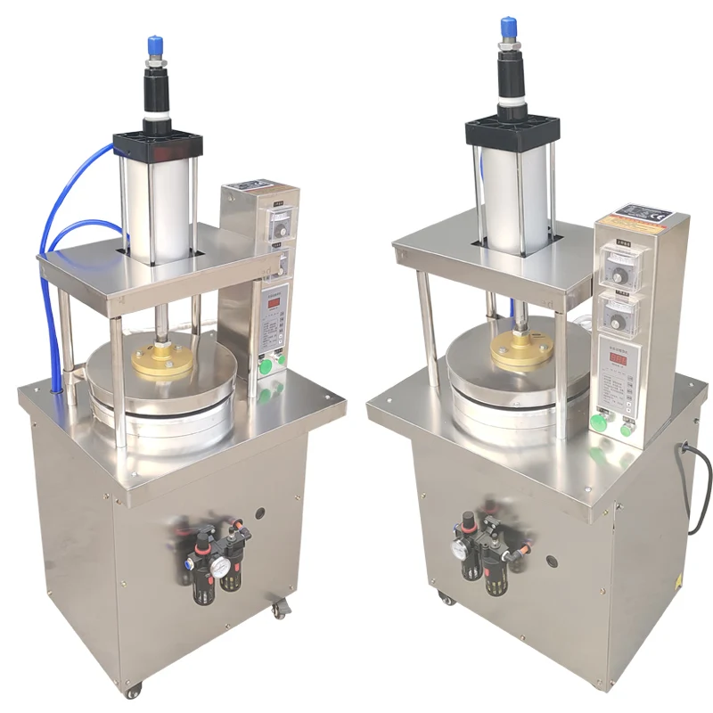 Pneumatic Flour Tortilla Pizza Dough Pastry  Press Machine Flour Tortilla Stainless Steel Dough Pancake Press Flattening Machin