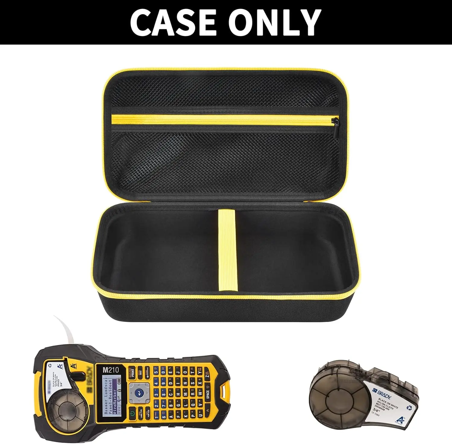 Case Compatible with Brady M210/ BMP21-PLUS Handheld Label Printer. Sticker Maker Portable Storage Holder Bag with Mesh Pocket