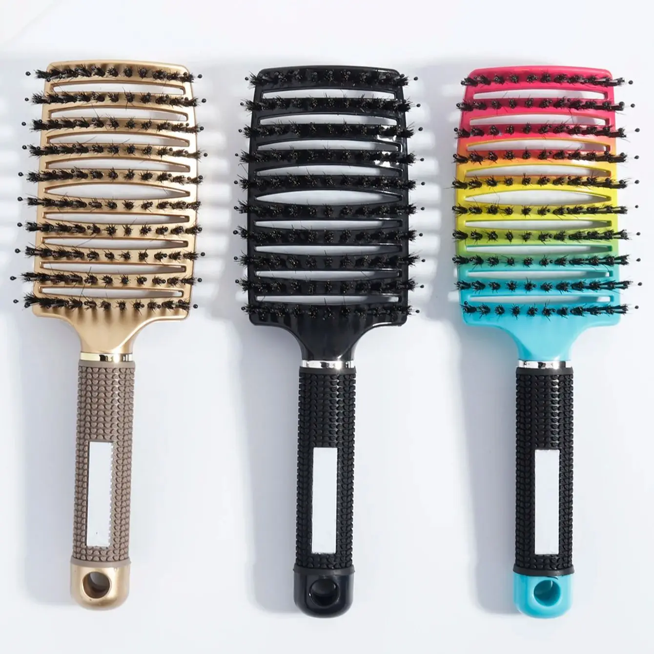 Hollow out massage comb, suitable for styling hair, versatile for both dry and wet hair,special for real hair wigs