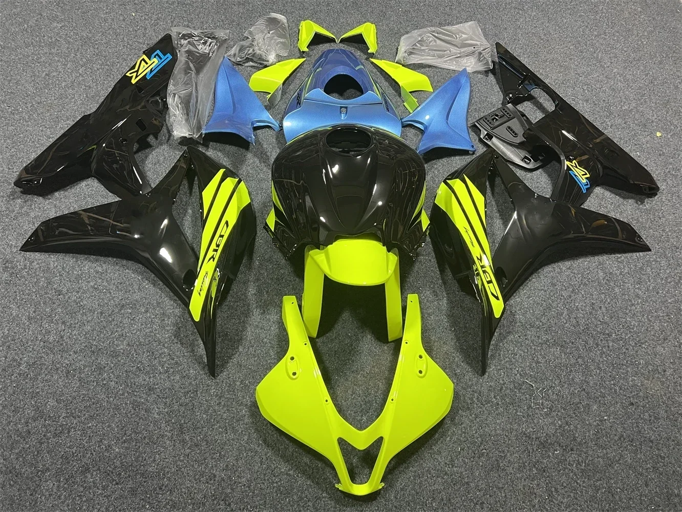 

Suitable for CBR 600 RR 2008 Full Body Kits CBR600 RR 08 Plastic Fairings CBR600 RR 2007 - 2008 Fairing Kits Yellow blue black