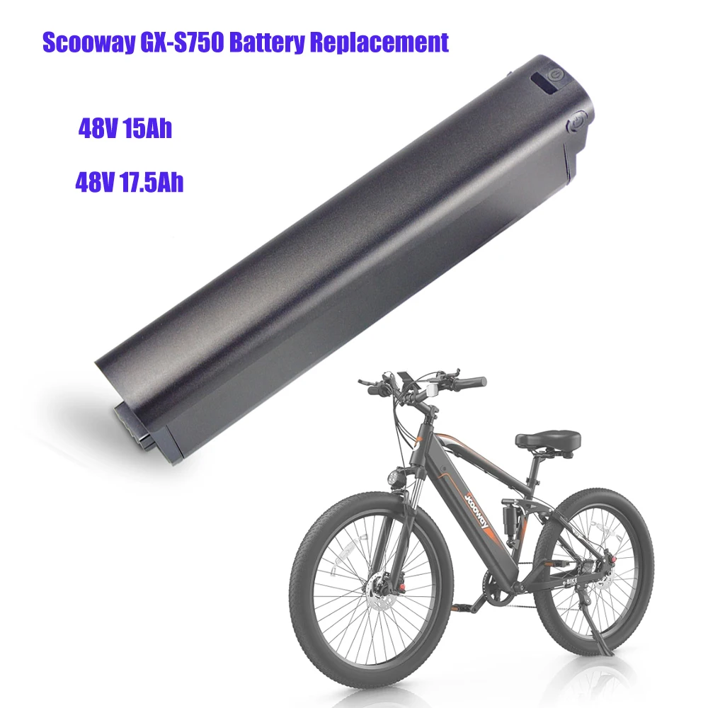

Интегрированный аккумулятор 48 В, 15 Ач, 17,5 Ач, 840 Втч, аккумулятор для Scooway GX-S750 Kingbull Voyager Rover Discover ST, сменный аккумулятор для EBike