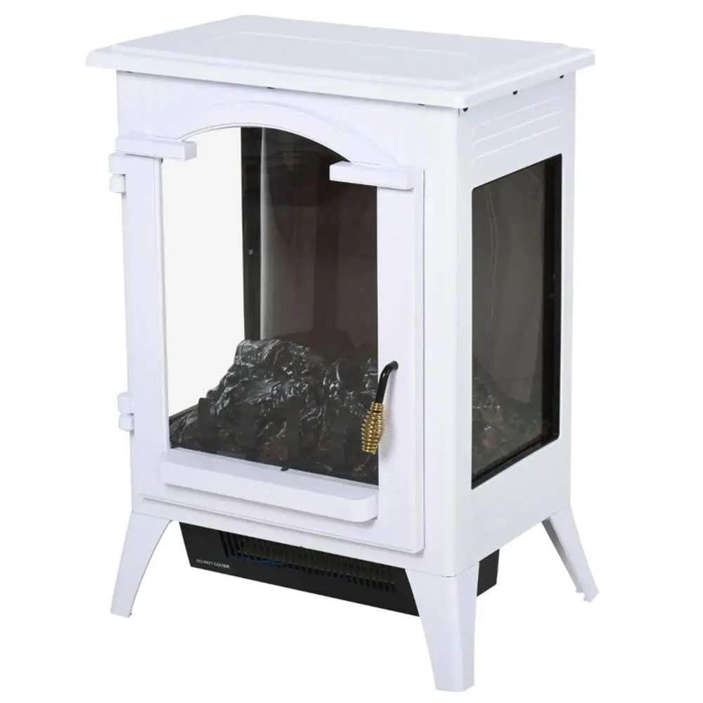 23 Electric Fireplace 750W/1500W - Elegant White Design, Fast Shipping (Not Available at)