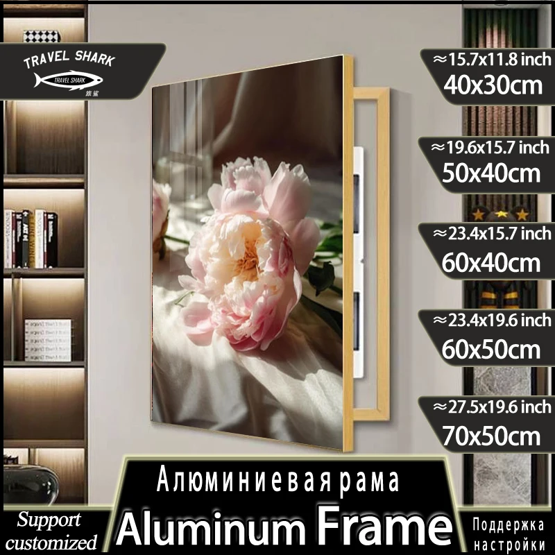 Electric Meter Box Art Poster Mural with Metal Frame - Customizable Living Room Bedroom Wall Decor Hanging Painting