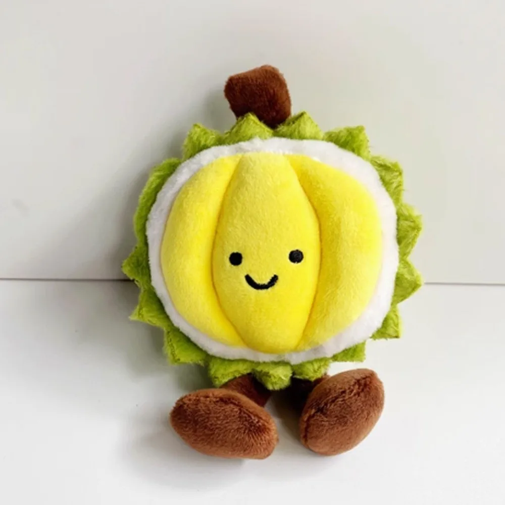 

Fruit Doll Fruit Durian Plush Keychain Fluffy Soft Durian Plush Doll Pendant Cartoon Collection Durian Plush Toy Keychain