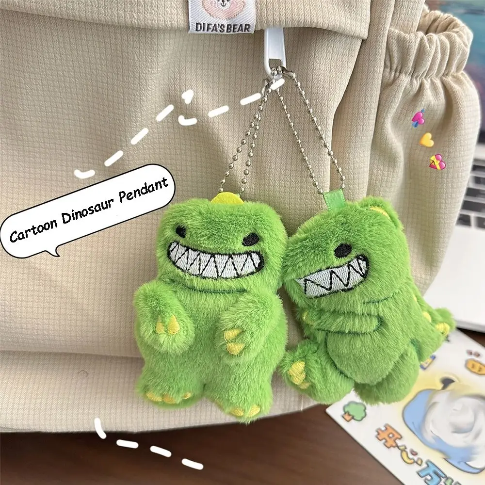 

Plush Doll Dinosaur Pendant Cute Dino Bag Charms Cartoon Plush Key Ring Cartoon Design Pendant Kid
