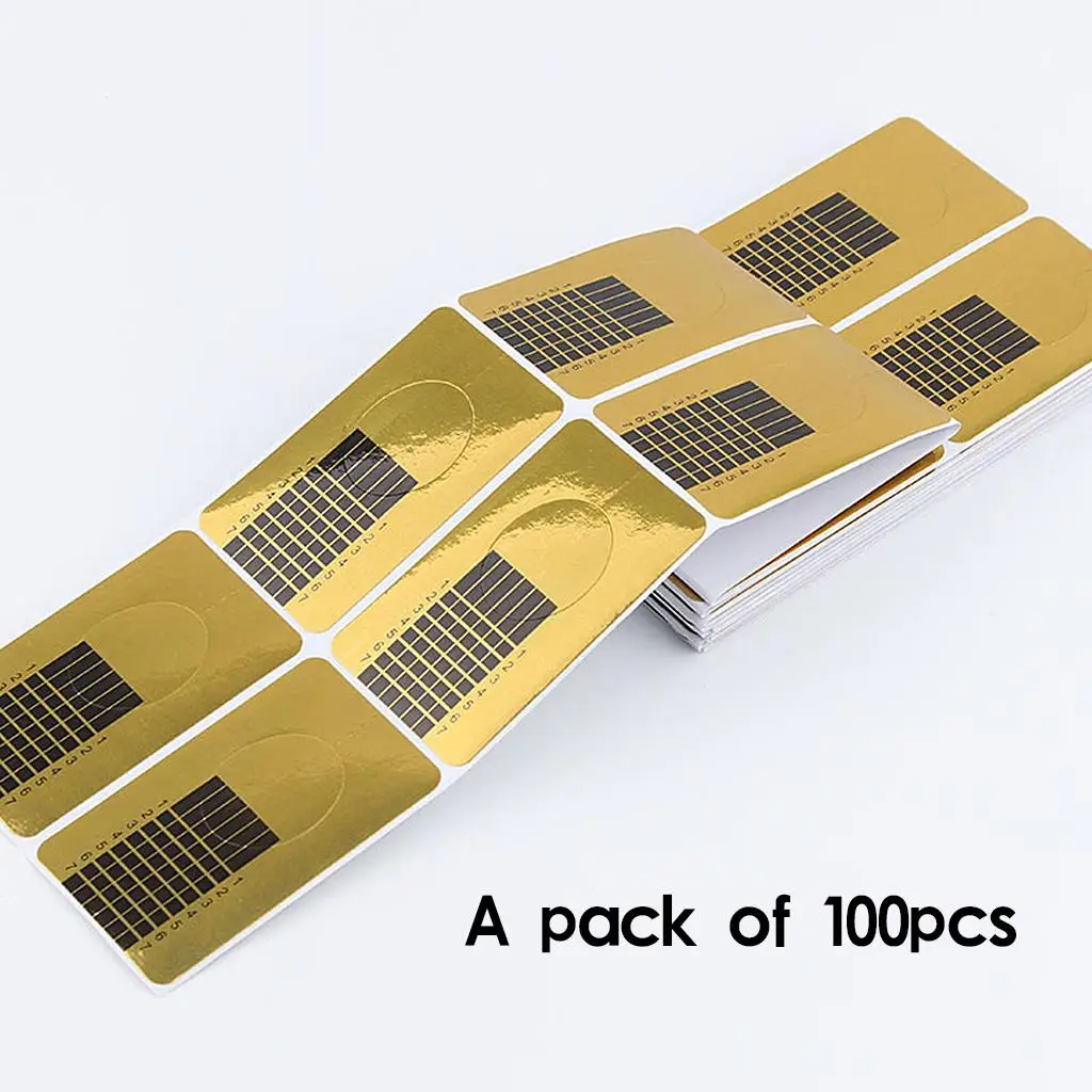 100 قطعة من أشكال الأظافر لملصقات الأظافر الأكريليك/النصائح #6