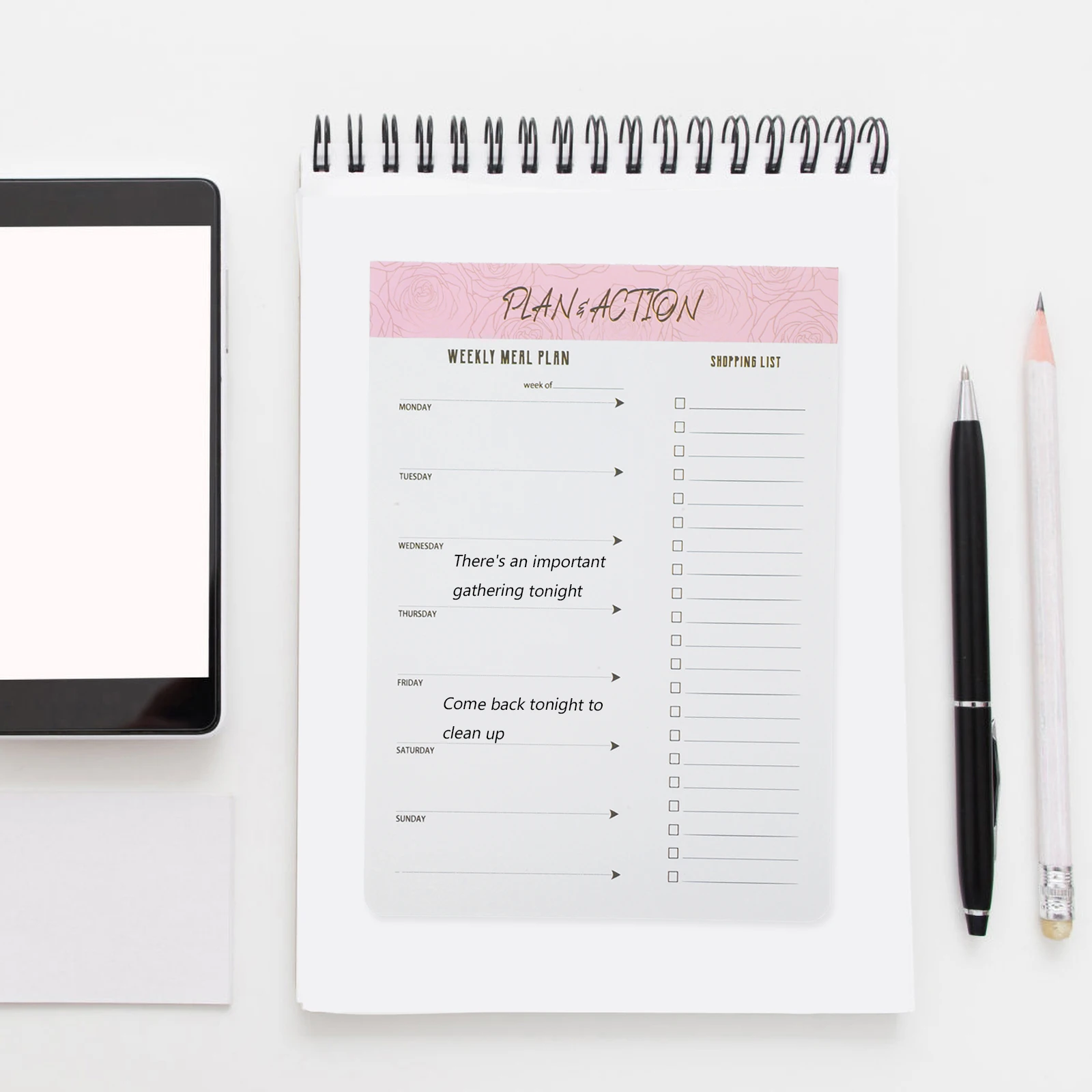 

Multi-Function Tearable Memo Pad Paper Material Portable Note Pads Daily Planner Office Supplies Household Use