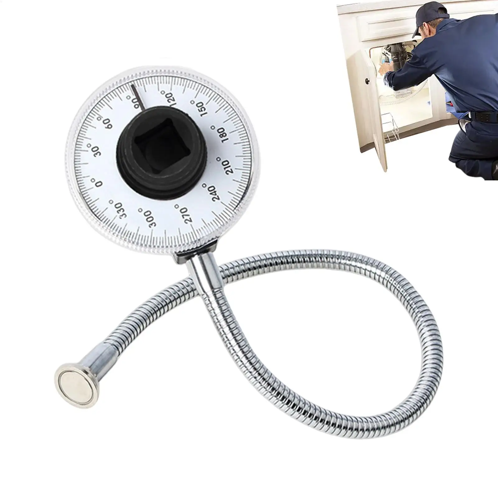 

Torque Angle Meter Accurate Spanner Tester Tool Torque Meter for Automotive Gear Corner Table Saw Measurement Calibration