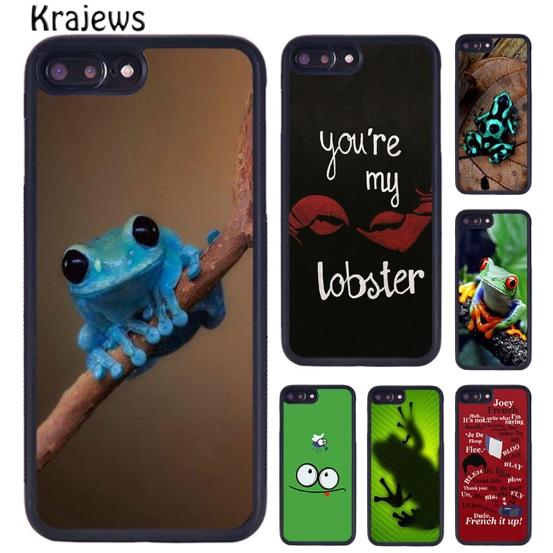 Krajews Frog Tropical Rain Forest phone Case For iPhone 16 15 14 Plus 11 12 mini 13 Pro X XR XS Max cover shell coque