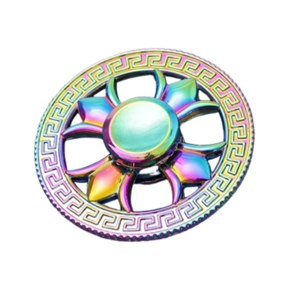 หมุนของเล่น Gyroscope รอบ Fidget Spinner ของเล่นสังกะสีอัลลอยด์บรรเทาความเมื่อยล้าเดสก์ท็อป Spinner ของเล่นโลหะปลายนิ้ว Gyro ผู้ใหญ่