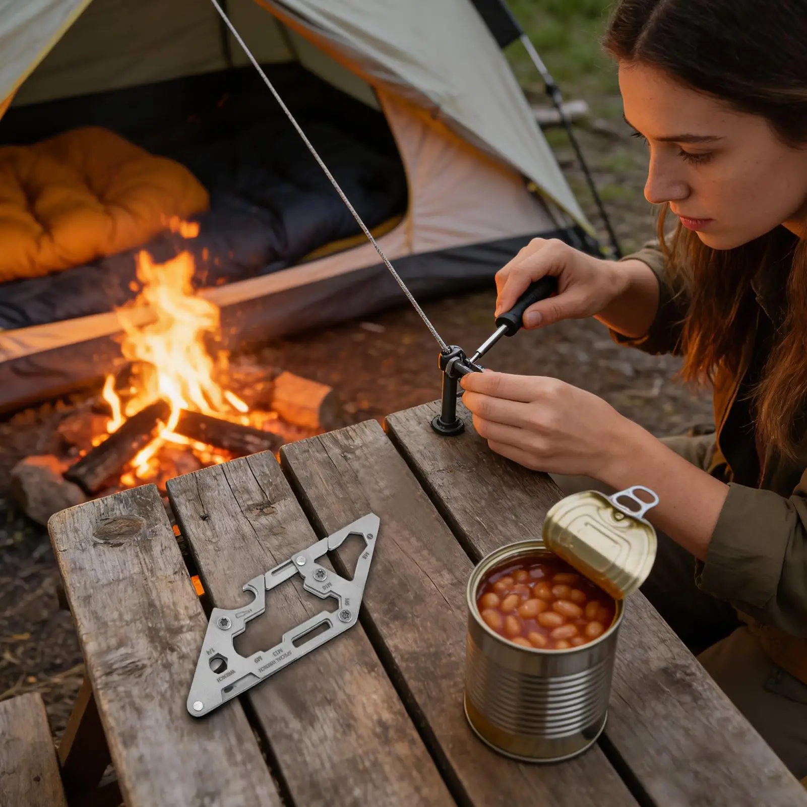 

Универсальный карабин, зажимы для инструментов из нержавеющей стали, гаджет, портативный карабин для выживания, кемпинга, пешего туризма, альпинизма на открытом воздухе