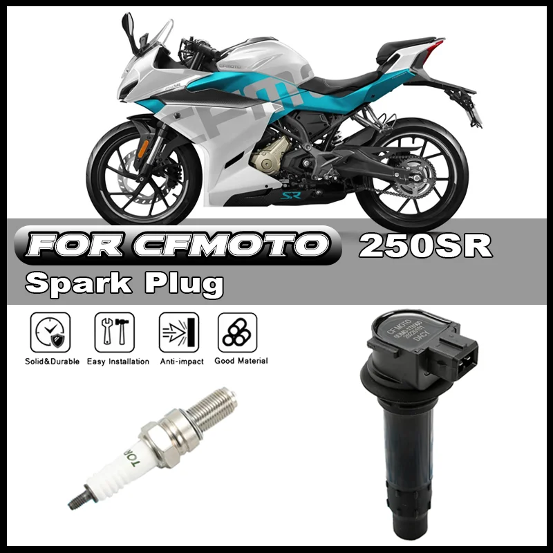 

For CFMOTO CF250SR 250SR 300SR 250NK 300NK 250 SR NK Motorcycle Accessories Spark Plug Ignition Coil High Pressure Cap Igniter