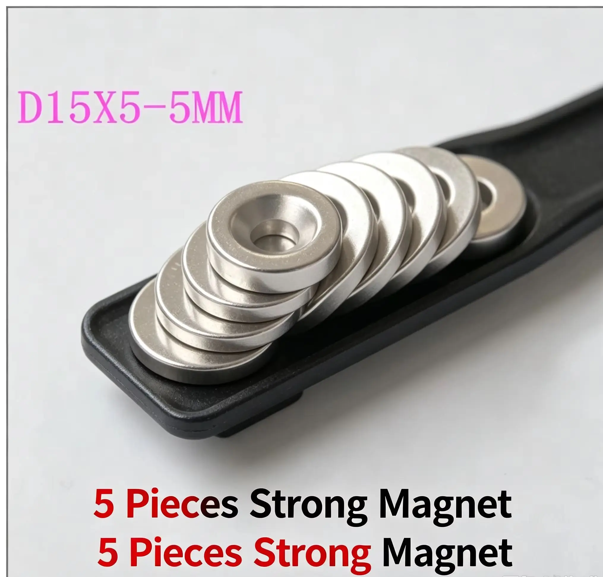 15X5-5MM Countersunk Hole Neodymium Magnet Round Disc Super Strong Permanent Industrial Magnets