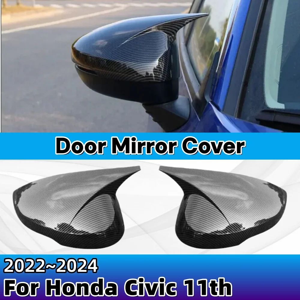 

Door Mirror Cover For Honda Civic 11th 2022 2023 2024 Car Sticker Rearview Side Mirror Cover Door Mirror Cover ABS Decoration