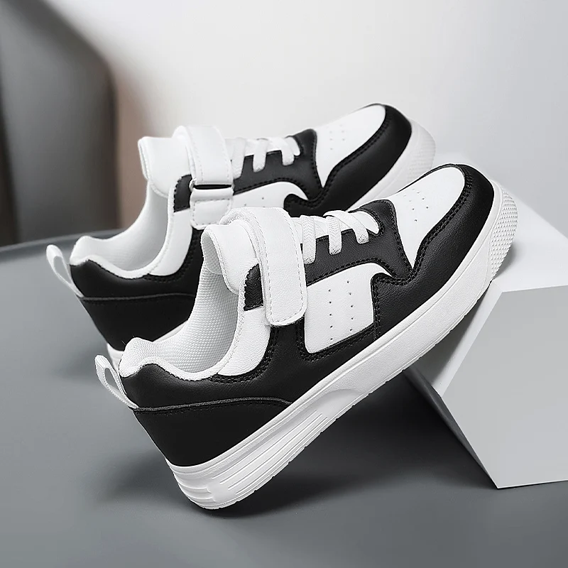 

Brand fashion new children's sports shoes boys leather breathable casual flat shoes outdoor lightweight girls non-slip shoes