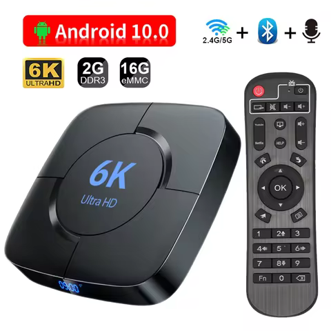 HONGTOP Smart TV Box Android 10 6K Allwinner H616 Support 2.4G/5GHz Wifi Bluetooth 6K 4K HD Video Media Player Set Top Box