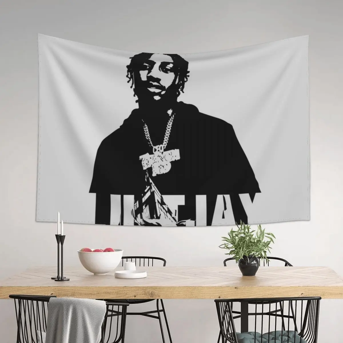 

Lil Tjay rapper designs Tapestry Decoration For Rooms Decorative Paintings House Decoration House Decorations Tapestry
