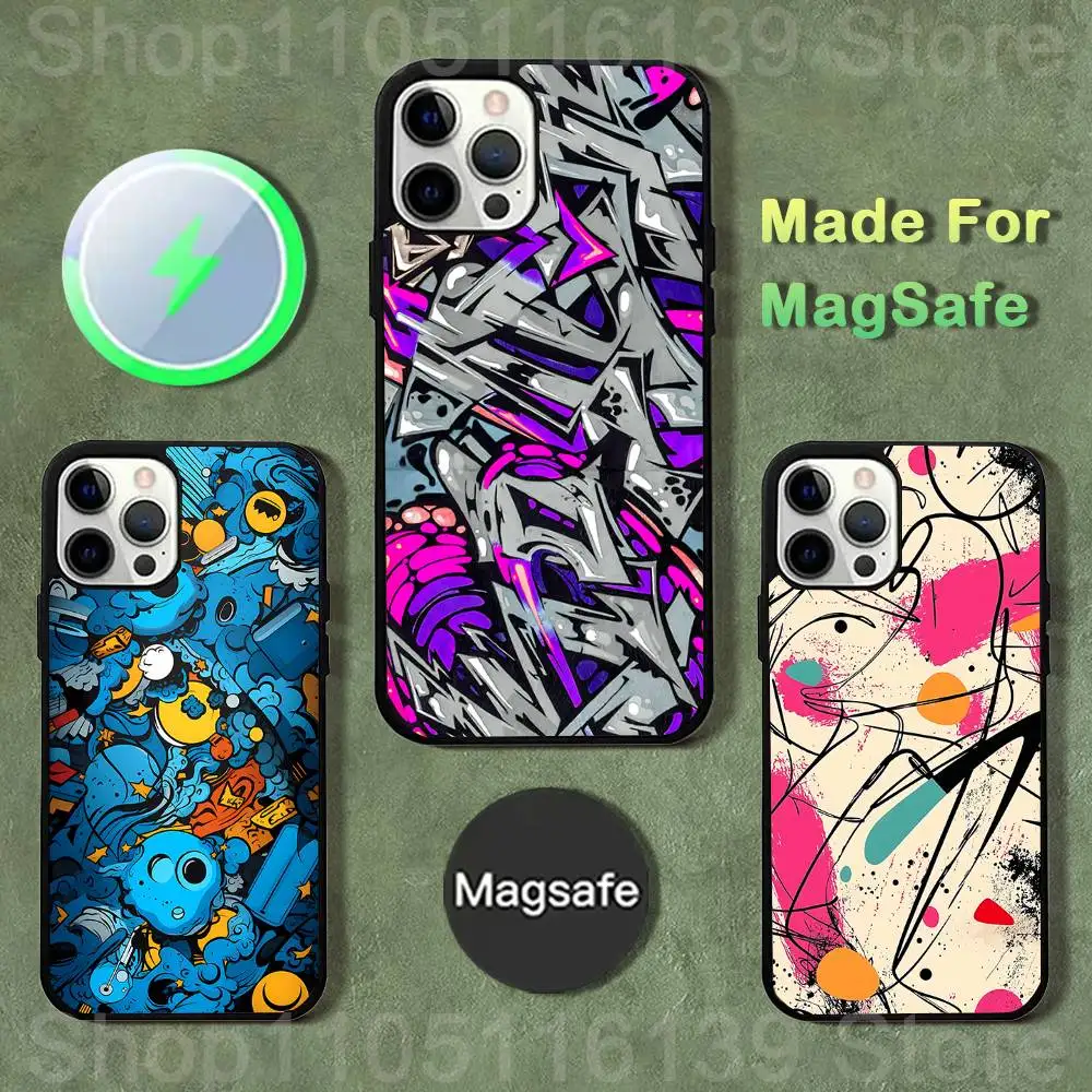 

Graffiti Art Cool Thing Phone Case For iPhone 17,16,15,14,13,12,11,Pro,Max,Plus,Mini,SE4,E Magnetic Magsafe Wireless Charging
