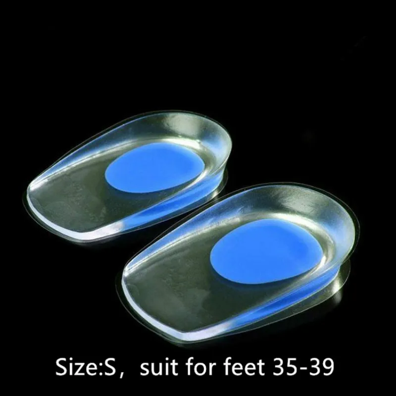 Semelles intérieures en Gel de silicone pour hommes et femmes, 1 paire, soulage la douleur au pied, protecteurs, Support d'éperon, coussinet de chaussure, Inserts à talons hauts