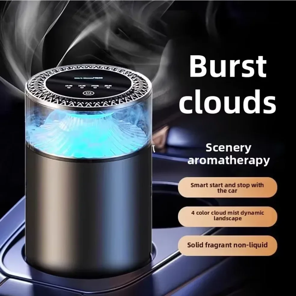 Nuevo Difusor de Aromaterapia Inteligente para Auto, Ambientador (Bombas de Humo), Generador de Niebla con Luces de Colores, Humidificador para Hogar y Oficina