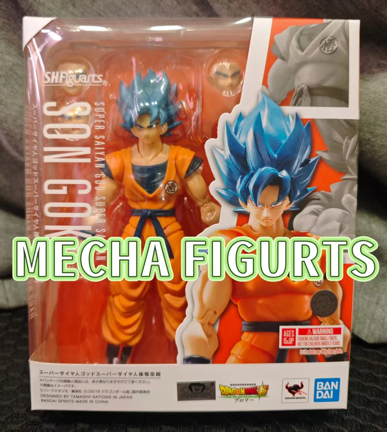 

Bandai S.H.Figuarts SHF Dragon Ball Super Saiyan God Son Goku Фигурка Игрушки