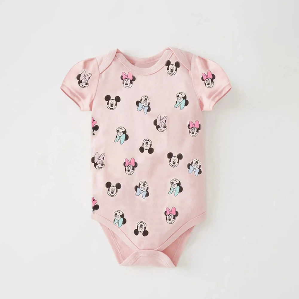 Minnie Baby Girl Rompers Spring Summer Newborn Baby Boy Jumpsuit Infant Baby Clothes