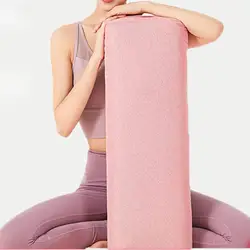 Refuerzo de Yoga profesional con asa de transporte, almohada para piernas, Yoga restaurador, Beige