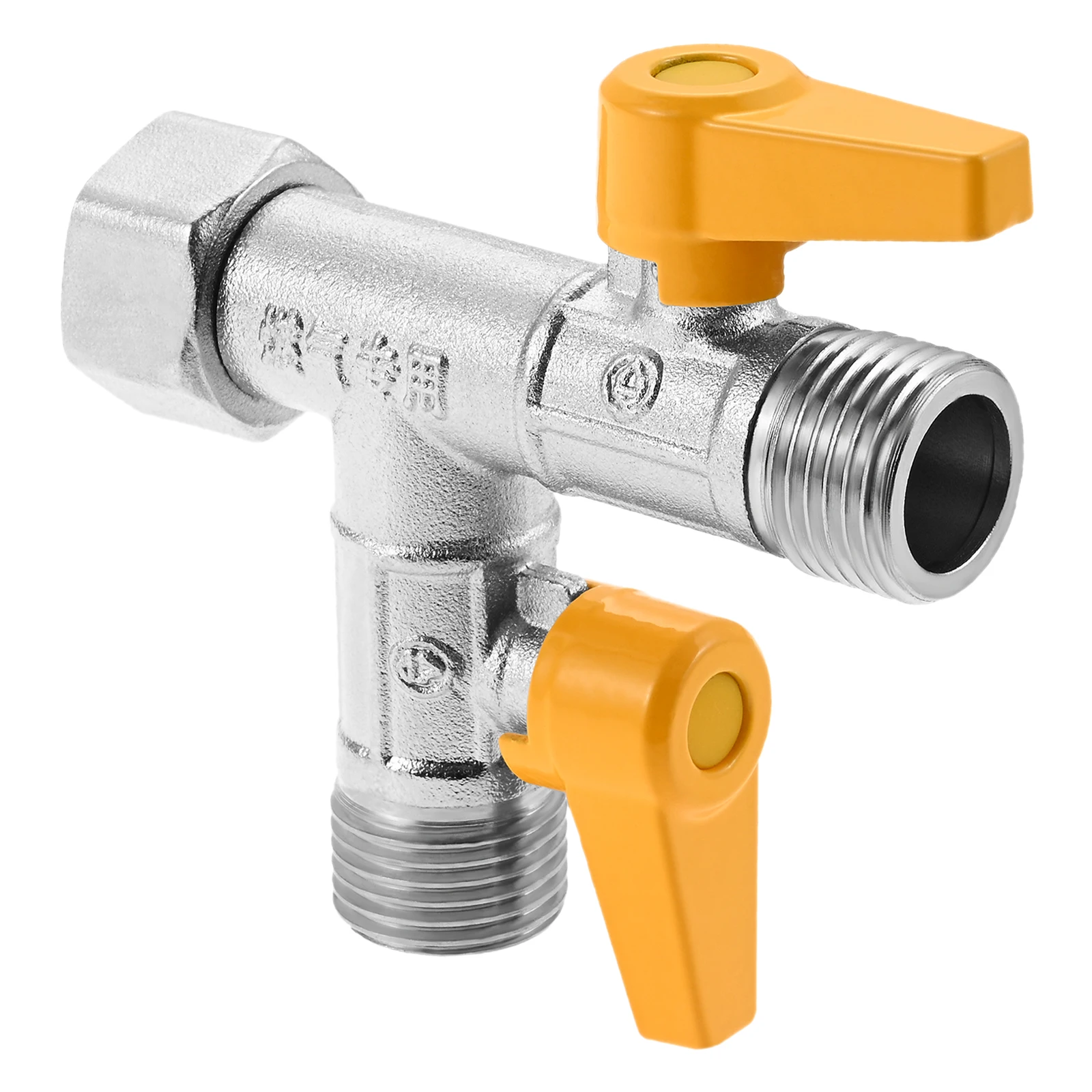 1PC 3 Way T Connector Switching Valve Toilet Tap Faucet Connector G1/2 Water Distributor for Kitchen Washing Machine Garden Hose
