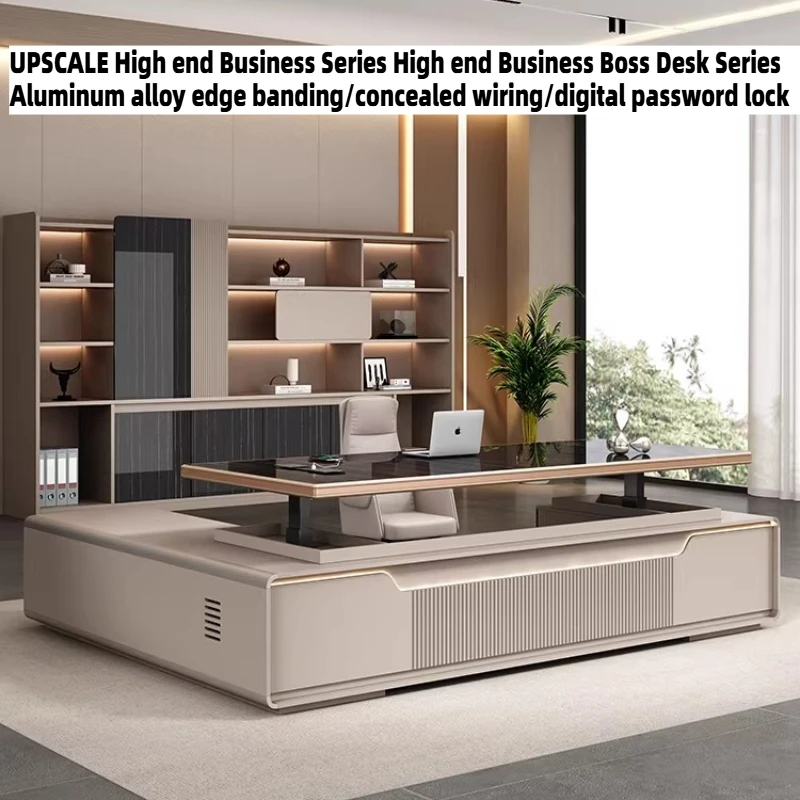 Standing File Cabinet Office Desk Gaming Workstations Sedentary Lift Top Computer Table L Shaped Bedroom Writing Room Furniture
