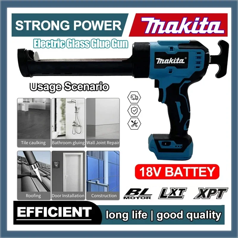 

Makita 18V Electric Glass Glue Gun Cement Glass Adhesive Glue Seal Sealant Wireless Glass Doors Windows Filling Sewing Gun Tool