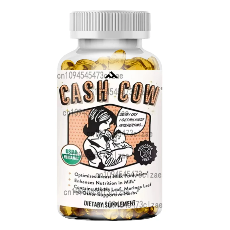 

Contains Horseradish, Alfalfa, and Other Ingredients To Increase Milk for Breastfeeding. No Fenugreek, Vegetarian, 60 Capsules