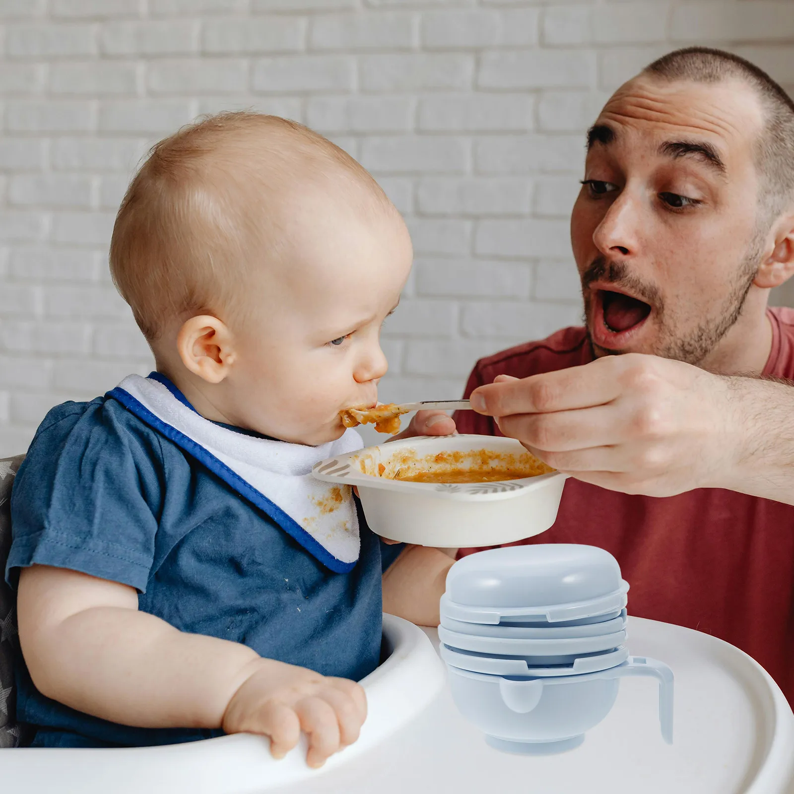 

2pcs Baby Food Grinding Bowl Manual PP Steamer Blender Non Detachable Fruits Vegetables Toddler Masher Puree Maker