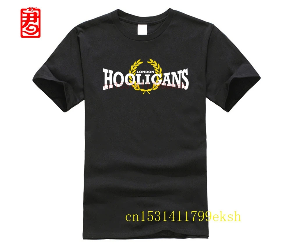 Oversized t-shirt New 2023 Fashion Mens T-Shirts Hooligans London T-shirt Cotone Old Footballer Fans Terrace Tee Shirt